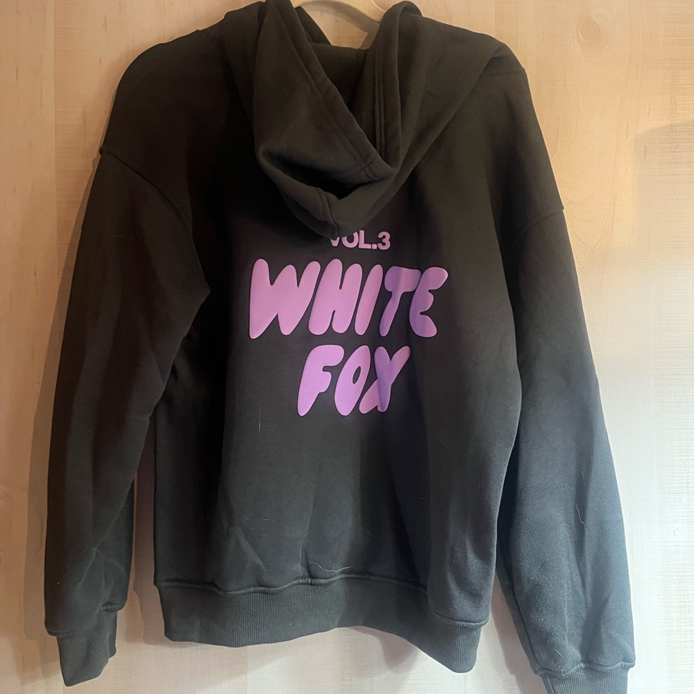 Black/Purple “White Fox” Hoodie